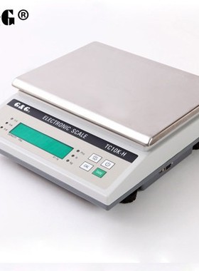 双杰电子天平TC10KB 10Kg/0.1g 桌秤称重秤商用电子称