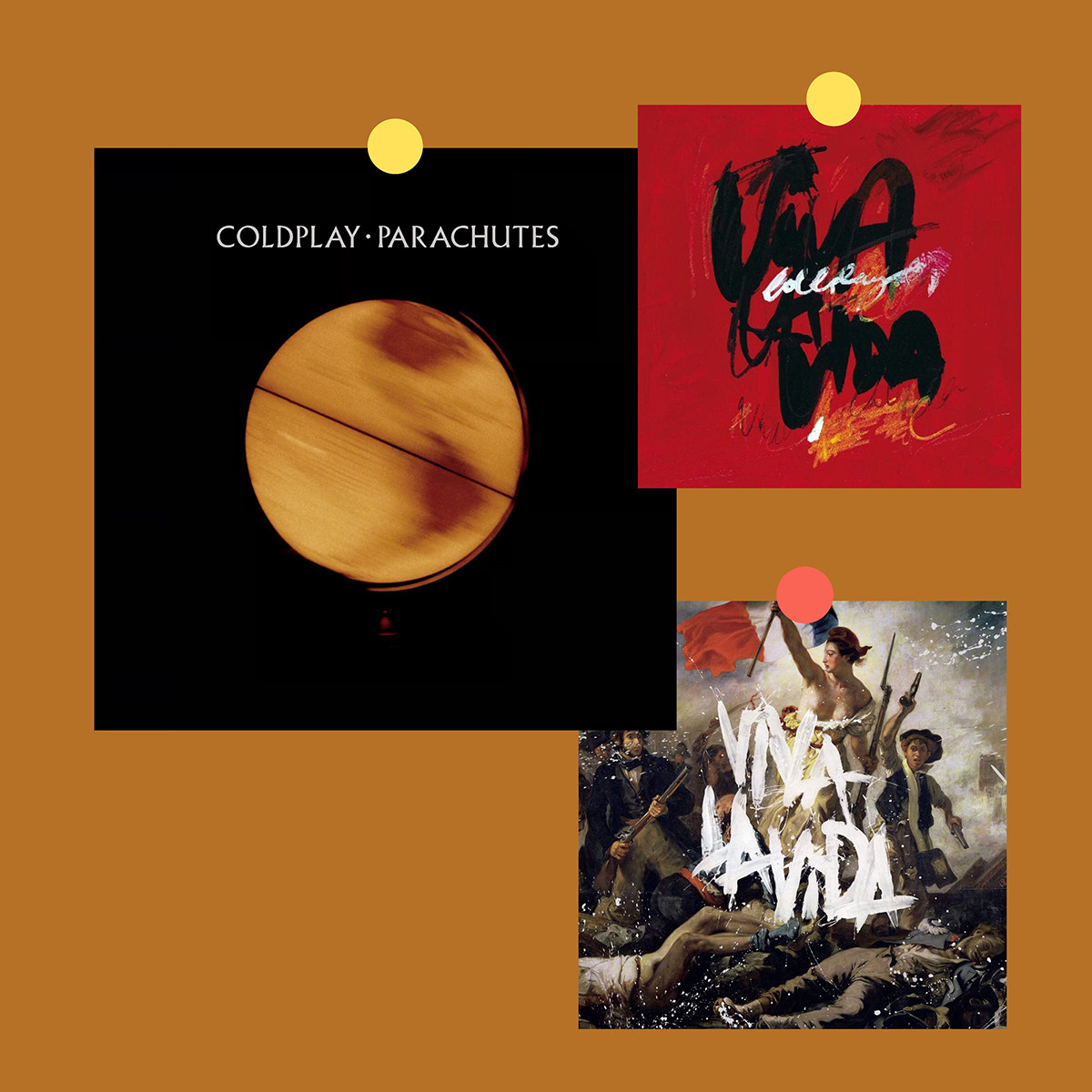 酷玩乐队coldplay专辑封面海报周边定制方形卡片桌面装饰挂画背景