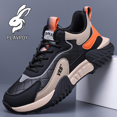 花花公子男鞋男士阿甘鞋休闲鞋