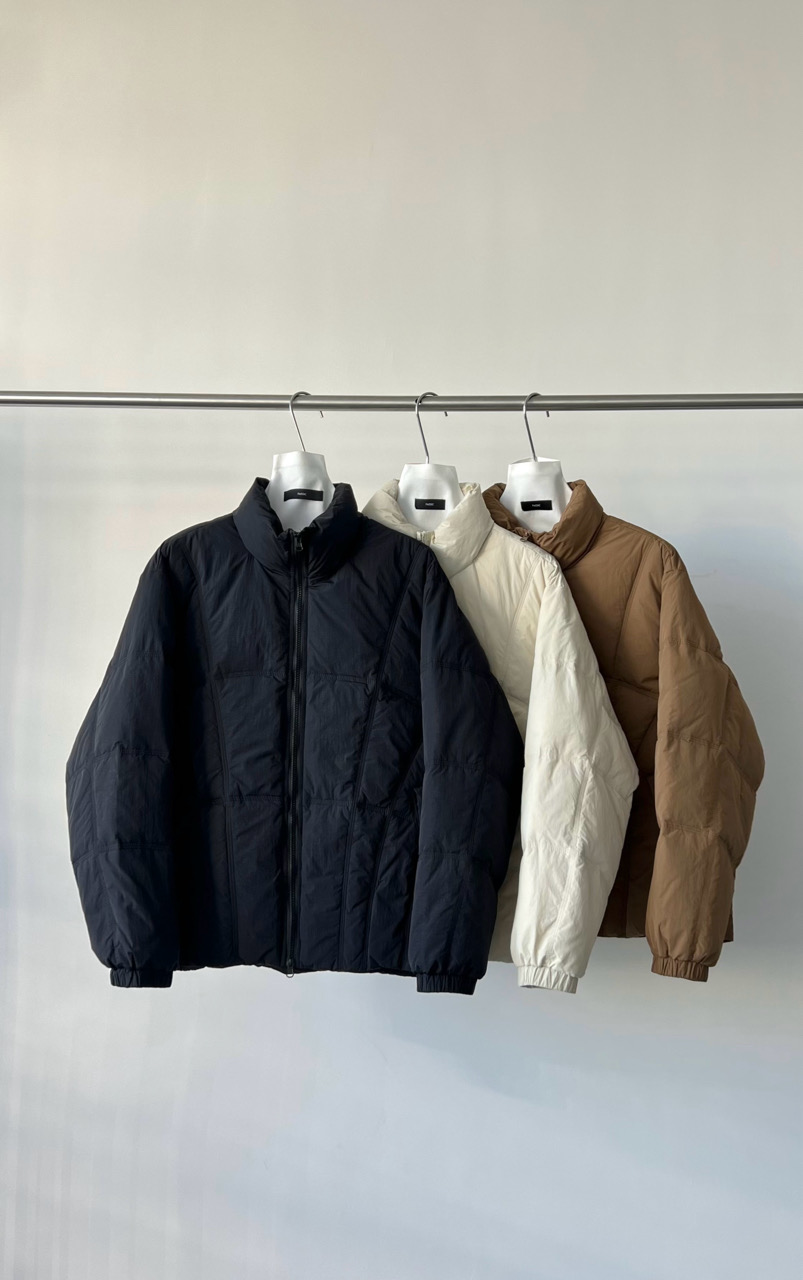 秋冬新款高级感保暖羽绒服外套男女立领车线羽绒服