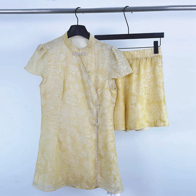 柏多伊俪新中式连衣裙短裤套装