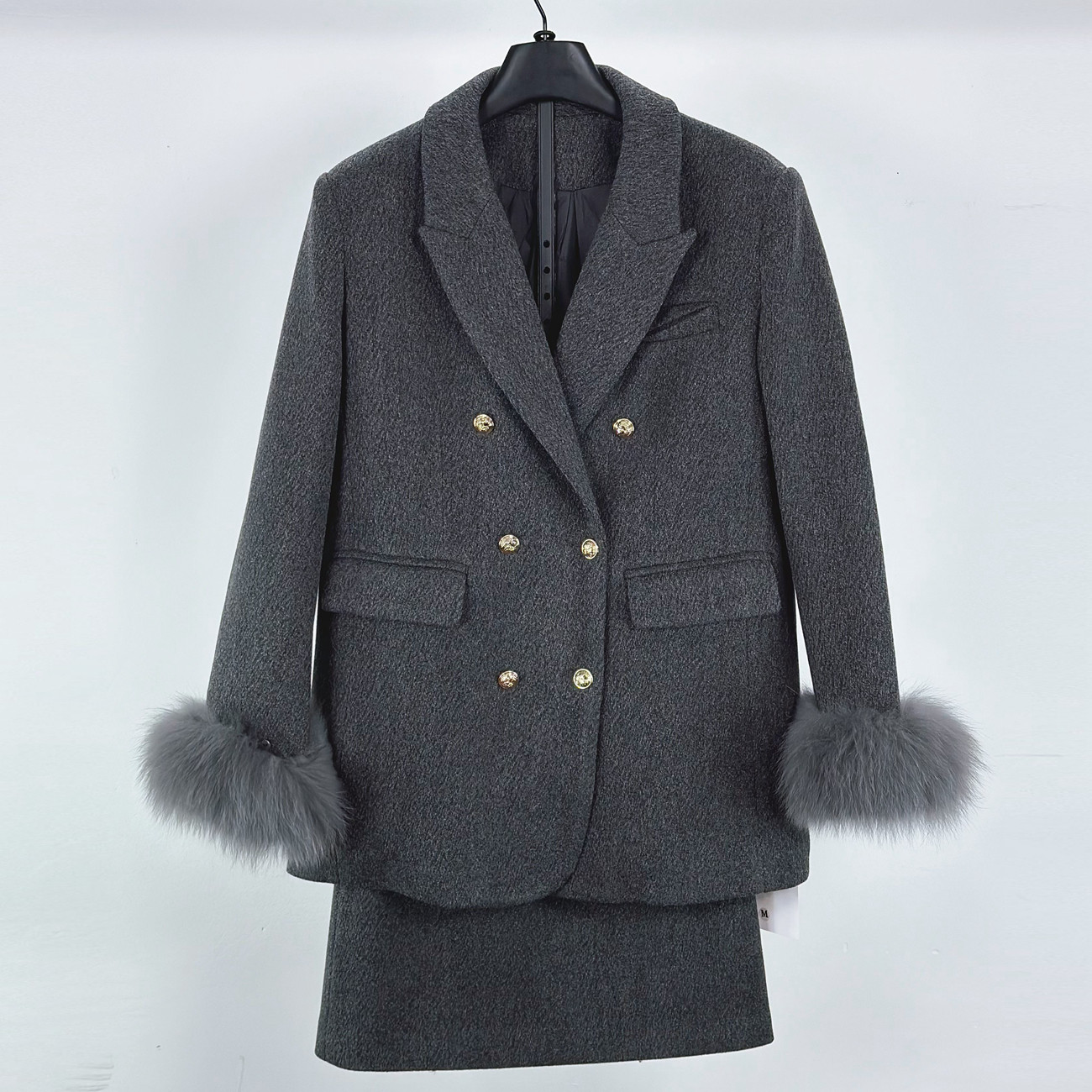 5329羽绒外套半身裙两件女冬韩系轻奢名媛小香风加厚毛呢西服套装,女装/女士精品,时尚套装,淘宝优惠券,粉丝福利购,淘宝优惠卷