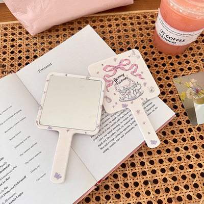 手持化妆镜便携美睫高颜值小镜子