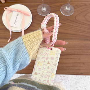 饭卡卡套高颜值ins工作证件套公交工牌高级挂脖绳韩系校园初中生