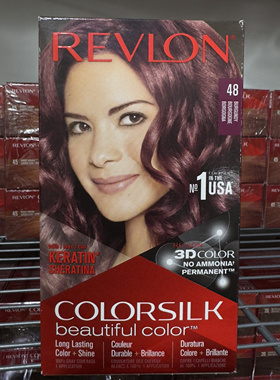 香港购露华浓REVLON丽然染发剂焗油膏遮盖白发不伤发两盒包邮