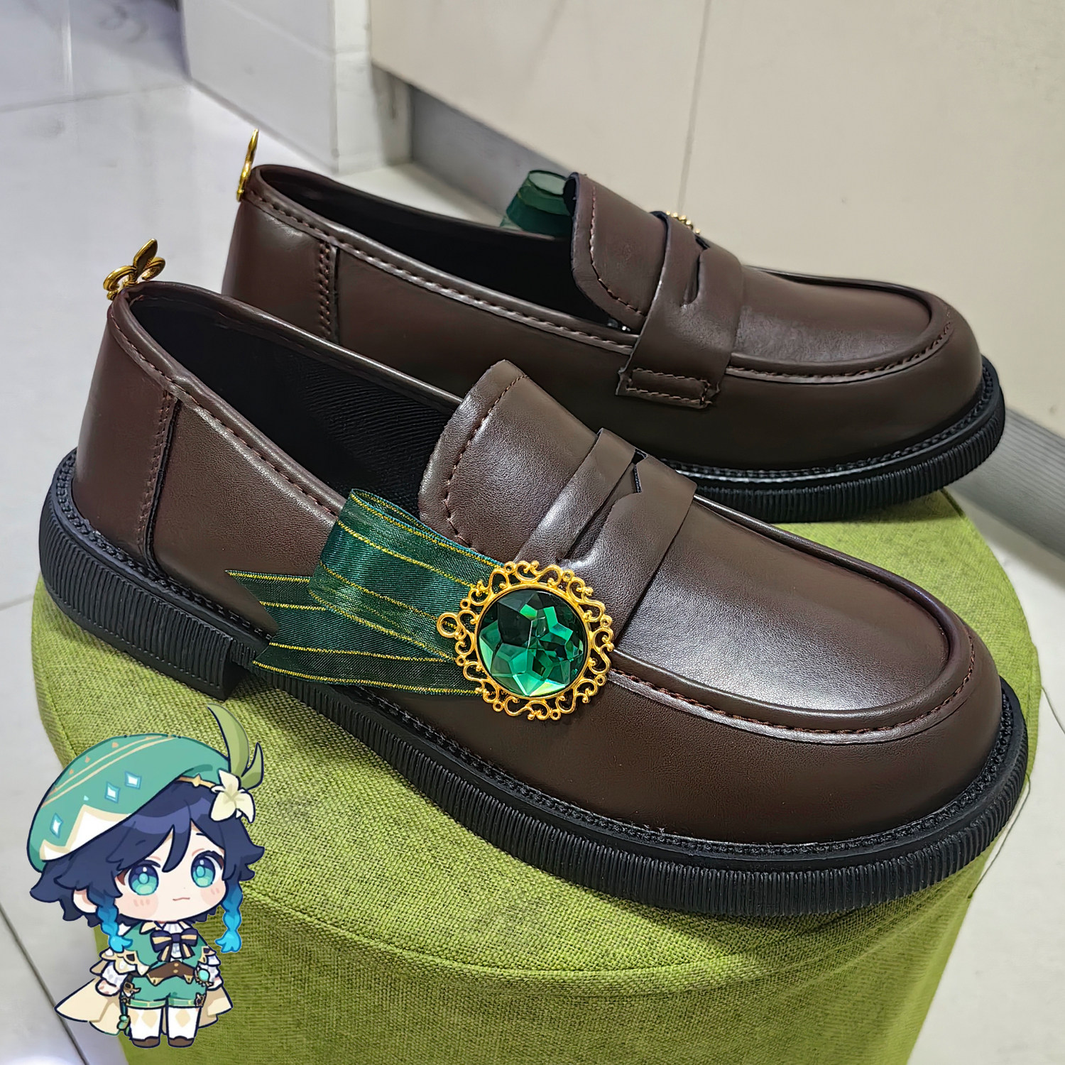 原神温迪cos鞋子 巴巴托斯温蒂cosplay道具配件皮鞋漫展拍照表演