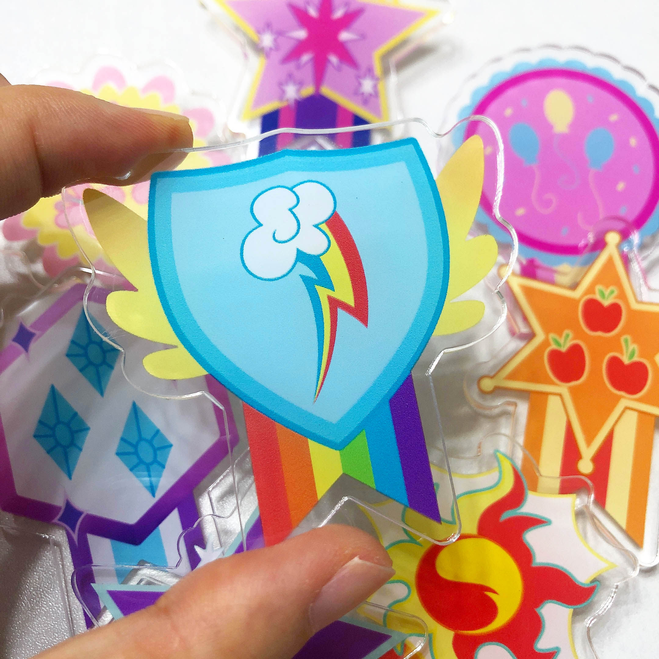 勋章系列亚克力徽章我的小马驹彩虹小马宝莉周边云宝黛西蹄工铺