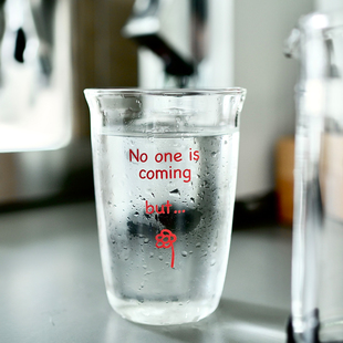 but one coming 原创玻璃杯高硼硅耐热玻璃杯 早上好商店