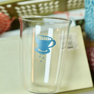 早上好商店 把多余的眼泪倒掉 原创玻璃杯高硼硅耐热玻璃杯