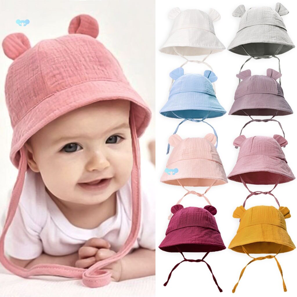 2022 New Autumn Baby Sun Hat Children Outdoor Rabbit Ear Bea