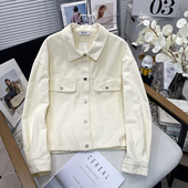女装 显瘦工装 牛仔外套2025春新款 休闲胖mm时尚 上衣 韩版 胡子叔大码