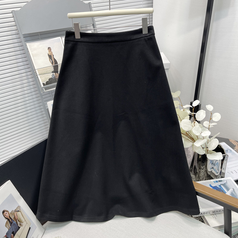 胡子叔大码女装毛呢半身裙春秋梨形身材伞裙黑色半裙气质a字长裙,女装/女士精品,大码半身裙,淘宝优惠券,粉丝福利购,淘宝优惠卷