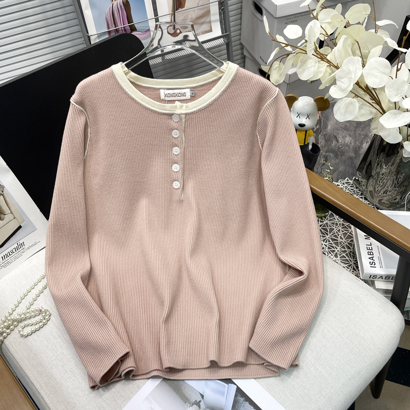 大码女装针织衫早春新款胖mm