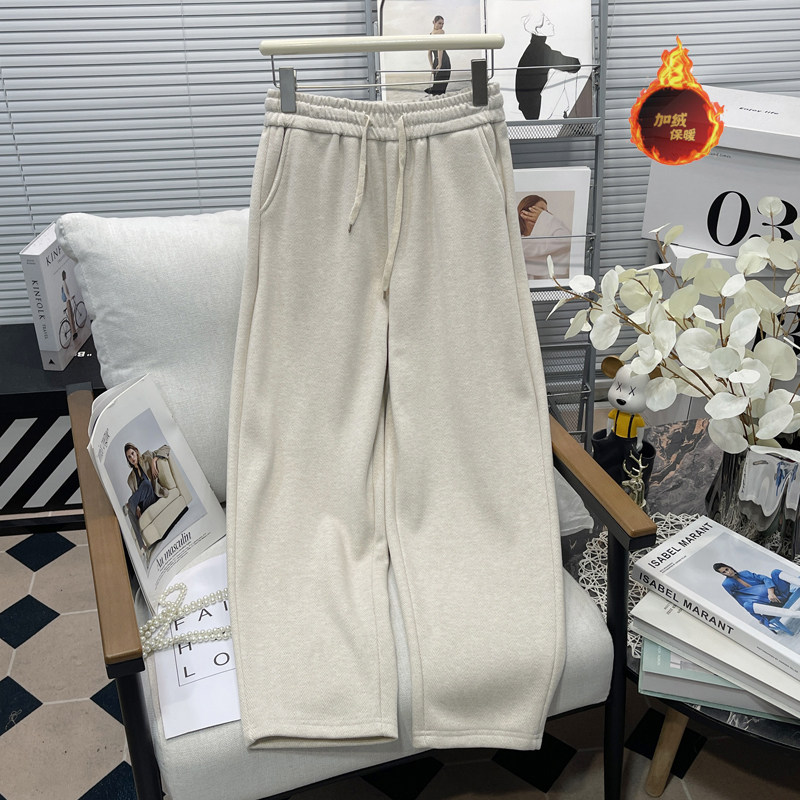 胡子叔大码女装加绒加厚休闲裤冬季胖mm松紧腰人字纹毛呢哈伦裤潮,女装/女士精品,大码裤装,淘宝优惠券,粉丝福利购,淘宝优惠卷