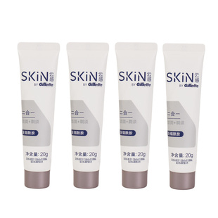 洁面乳洁面剃须二合一清爽洁面泥20g含烟酰胺 吉列云感男士