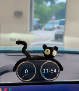 适用于米SU7双仪表盘瓦力装饰创意屏幕摆件内饰改装内饰用品