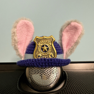 XC90 朱迪兔子警官沃尔沃中置音响装 XC60 S90 V90CC 饰帽子S60