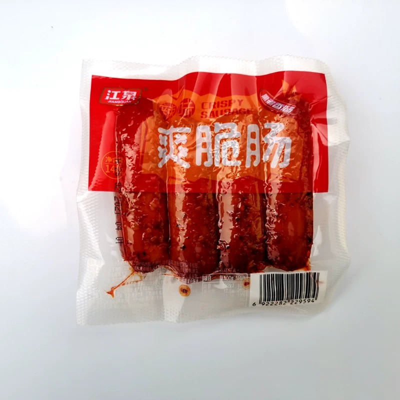 江泉 香辣爽脆肠140克×20根火腿肠熏煮香肠鸡肉肠零食休闲早餐肠
