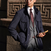 CM那不勒斯皇后藏蓝轻薄便携NY66冲锋衣面料防水M65战地夹克82