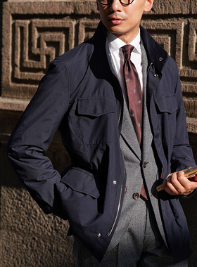 CM那不勒斯皇后藏蓝轻薄便携NY66冲锋衣面料防水M65战地夹克82