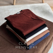 CM那不勒斯皇后匹马棉大麻混纺男短袖 春夏休闲圆领T恤针织衫