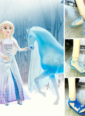娃娃冰雪奇缘爱莎平底鞋女孩玩具