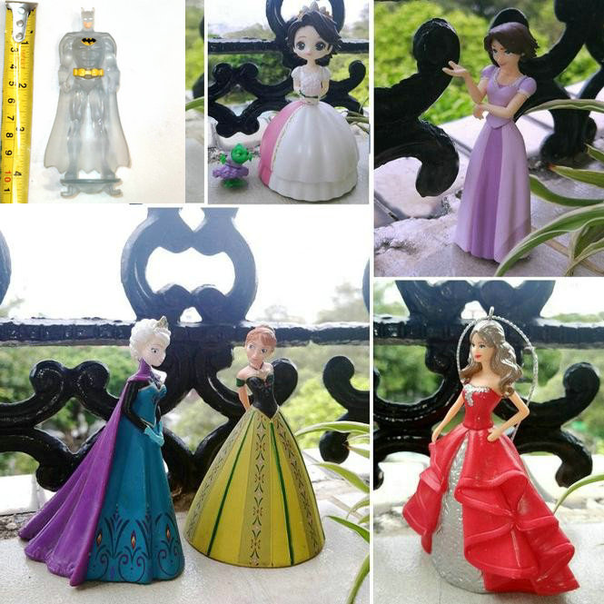 过家家玩具公仔D士尼公主冰雪奇缘冒险手绘游戏人物玩偶蛋糕摆件