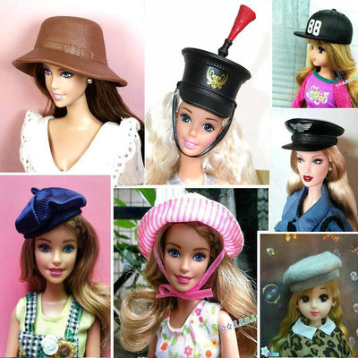 现货芭芘娃娃衣服配件帽子饰品