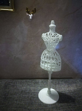 白色镂空模特 6分BJD小布Blythe licca娃屋衣架衣服裙子展示人台