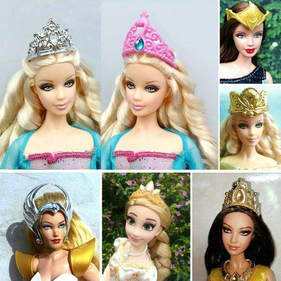 taobao agent Spot toy doll clothing accessories princess crown jewelry Batsu Jennili monster high incidence high hair hinged wedding veil
