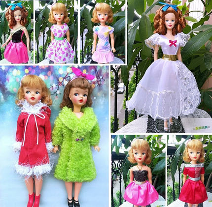 古董Tammy塔米复古贝蒂娃娃 珍藏版大胸素体可穿古董娃衣皮草外套