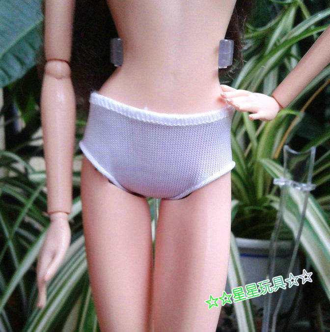 正货娃娃服装配件超模frlythe小布可儿poppy parke白色弹力内裤