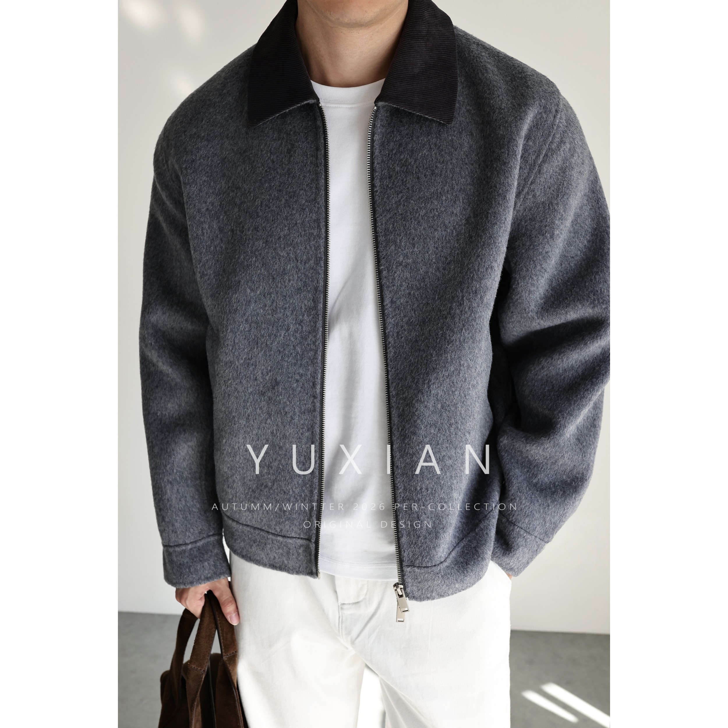 �󱳻� S YUXIAN��ʽ100%��ë˫��ë�ؼп� 738.32Ԫ