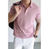 凉感蜂巢珠地Polo短袖 7A抑菌防晒 休闲商务通勤翻领T恤春夏季