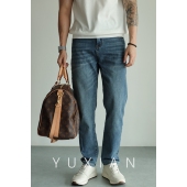九分长裤 春夏季 直筒修身 男士 薄款 YUXIAN余闲零束缚弹力水洗牛仔裤