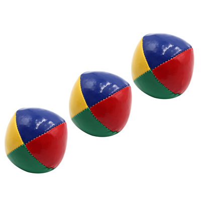 5.5CM/70G红黄蓝绿杂耍球沙包球手抛杂技球儿童款Juggling balls