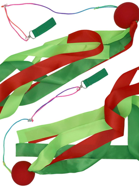 专业杂耍道具长丝带长尾甩球Swing Poi