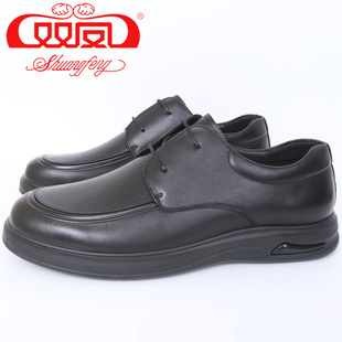 【买1赠5】双凤皮鞋2025秋季新款大码时尚休闲男士皮鞋71A-5232