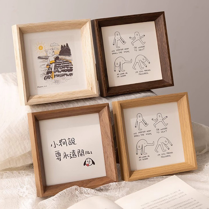 相框密度板新中式正方形