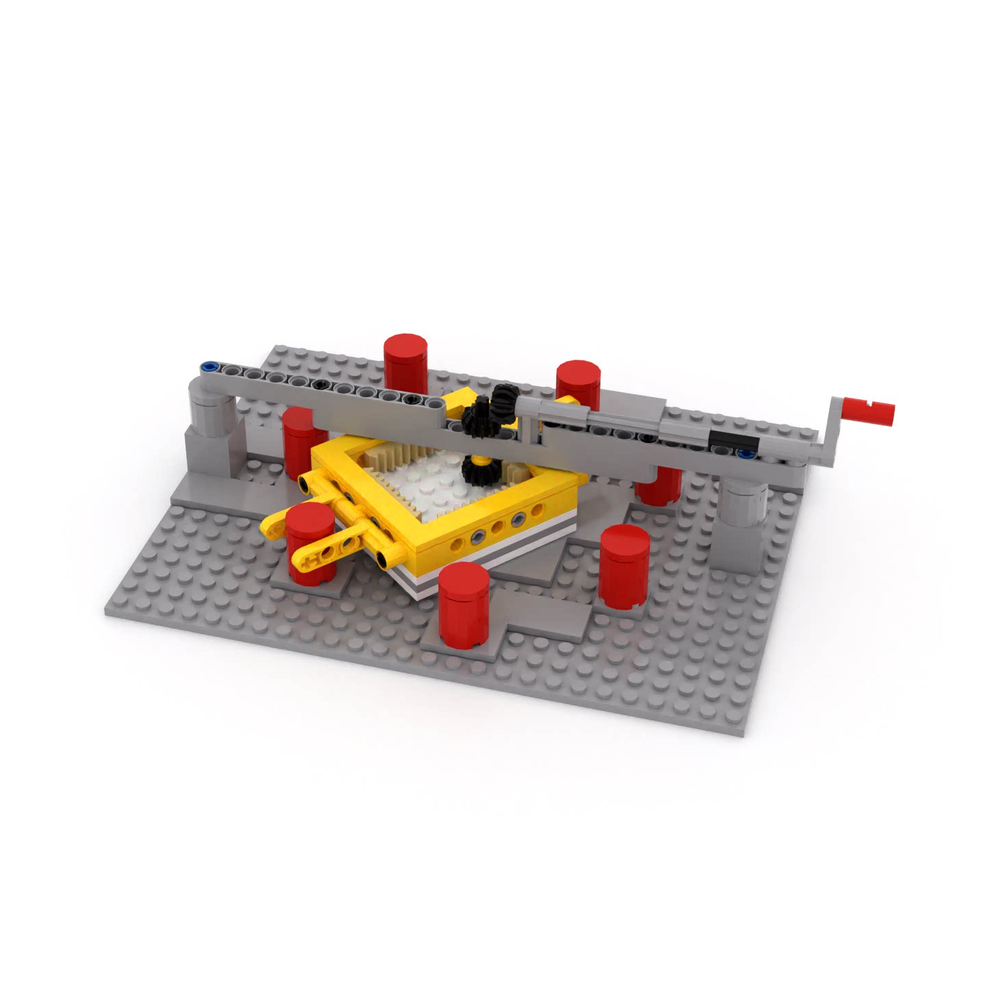 小小工程师国产积木科技齿轮机械组模型拼装齿条万向机构MOC套装