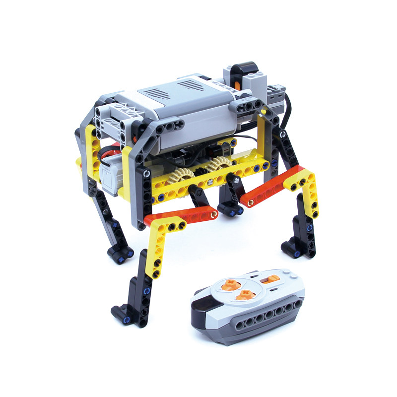 兼容乐高积木电动齿轮工程机械组模型科技拼装四足机器人遥控套装