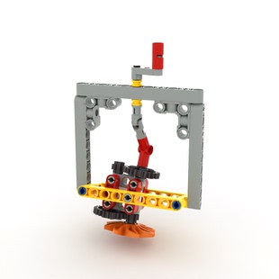 小小工程师国产积木机器人工程机械齿轮科技教育拼装风扇摇头机构