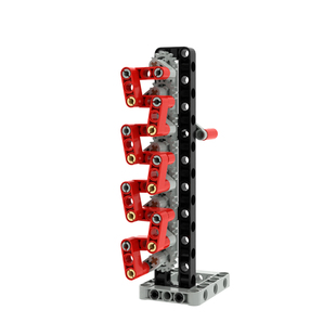 小小工程师国产积木机器人齿轮工机械齿轮科技教育拼装蛇形连杆