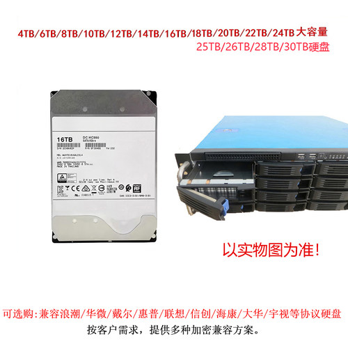 108盘位监控存储主机硬盘 WD102PURP、WD122PURP