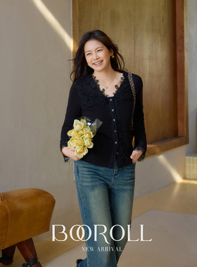 挪期潘不卷01.25新品上新10:00PM蕾丝气质风长袖T恤