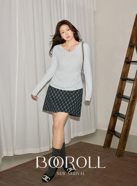 潘不卷01.25新品上新10:00PM韩系简约小设计V领T恤