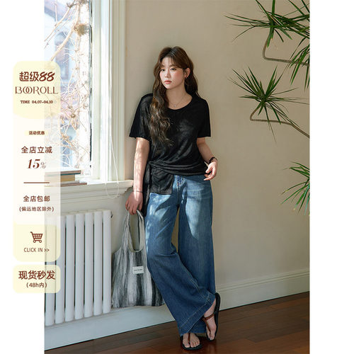 设计感上衣宽松显瘦休闲T恤女