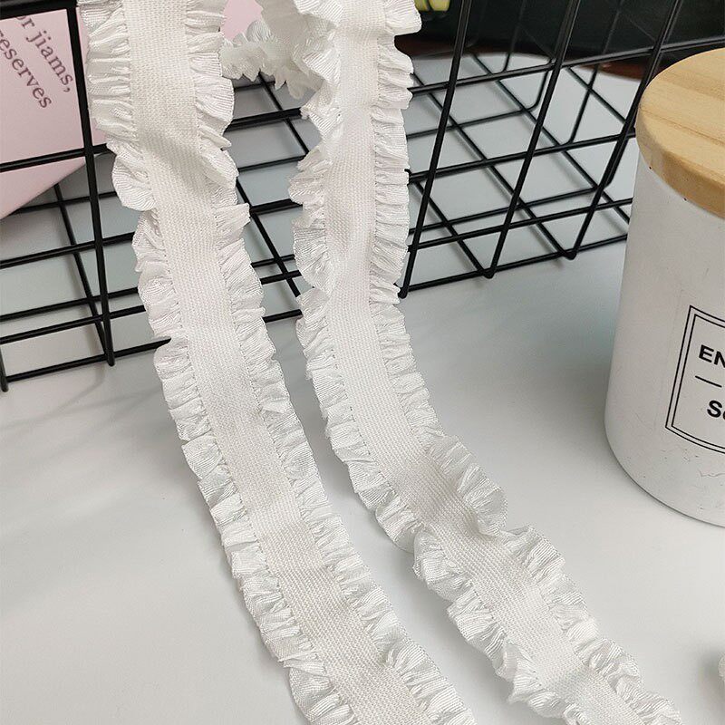 2.8cm双向木耳松紧带发箍裤头弹力束腰带裙带皮筋袖口DIY服装辅料