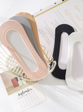 船袜女浅口夏天薄款冰丝白色袜子女短袜纯棉袜底硅胶防滑隐形ins