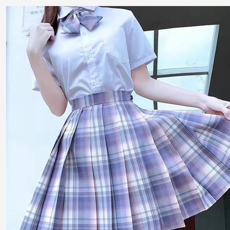 正版JK制服原创日系校供百褶裙学院风半身裙jk制服套装夏季